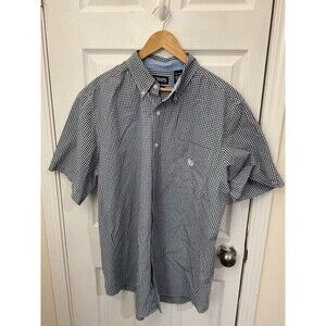 Chaps Men's Gingham Short Sleeve Button-Down Shirt